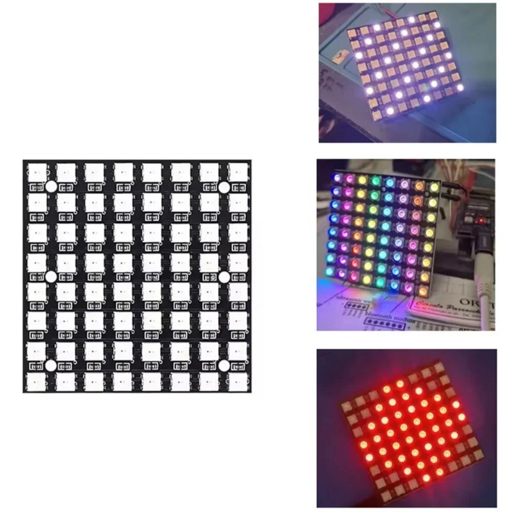 Ws2812B - Painel de matriz LED RGB WS2812B,