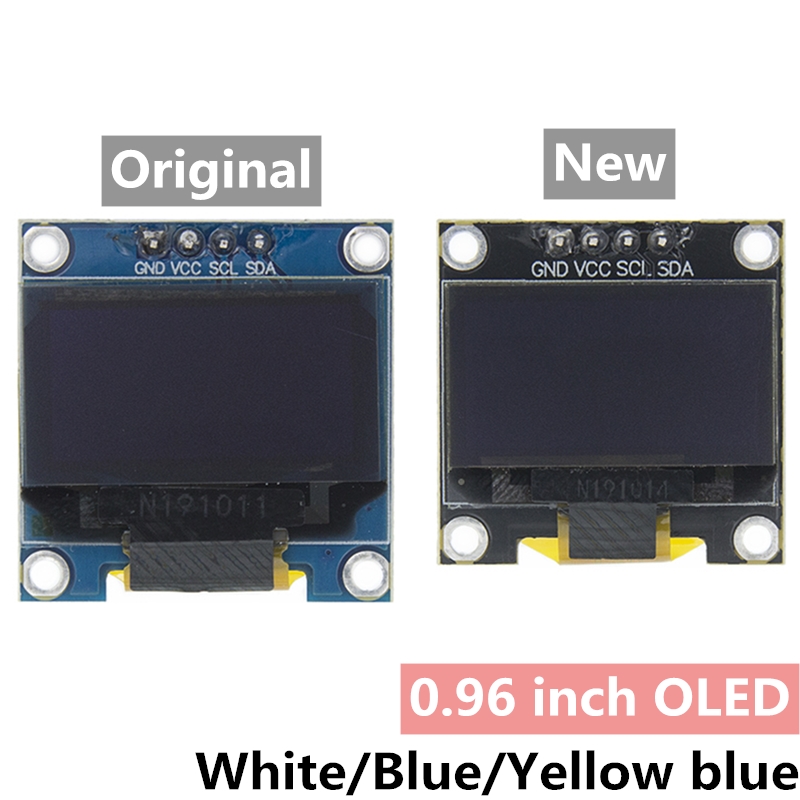 Ssd1306 - 0.96 polegada iic serial 4pin branco/azul/amarelo