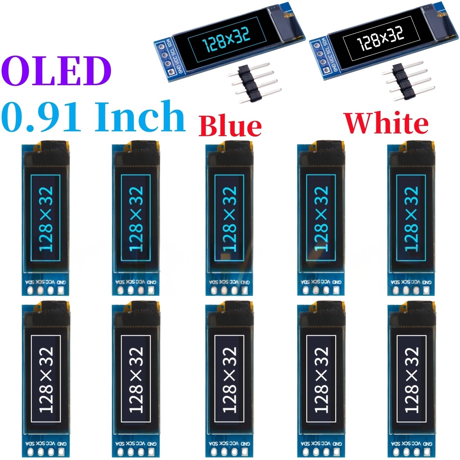 Ssd1306 - XZG 1-20PCS 0,91 polegadas 128x32 IIC