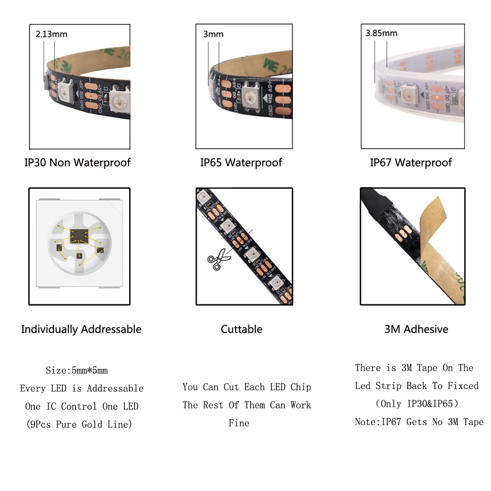 Fita de LED Inteligente WS2811 - Ws2812B Strip 5V avaliação e preço