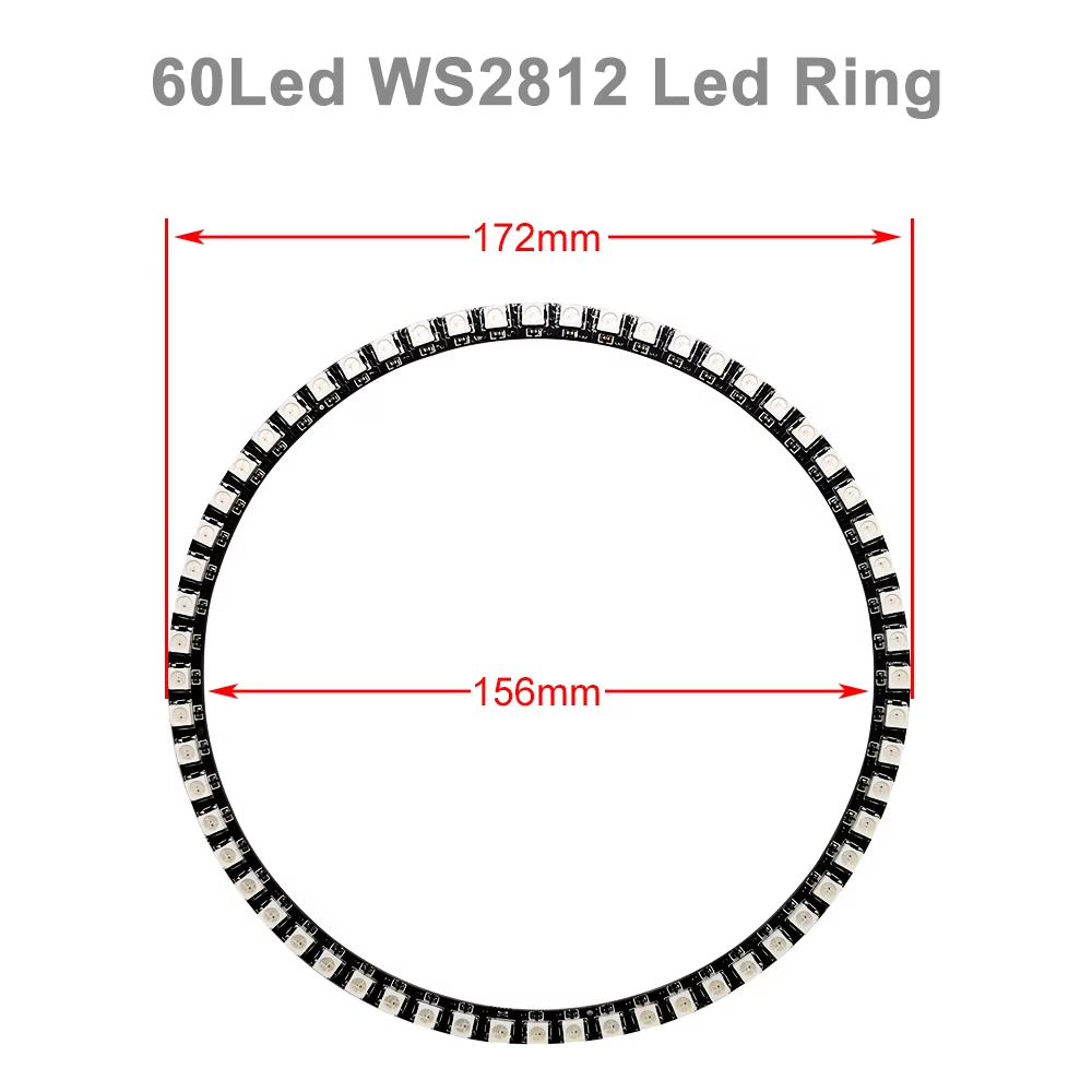 Kit de anel de LED WS2812B DC5 - Ws2812B Strip 5V avaliação e preço