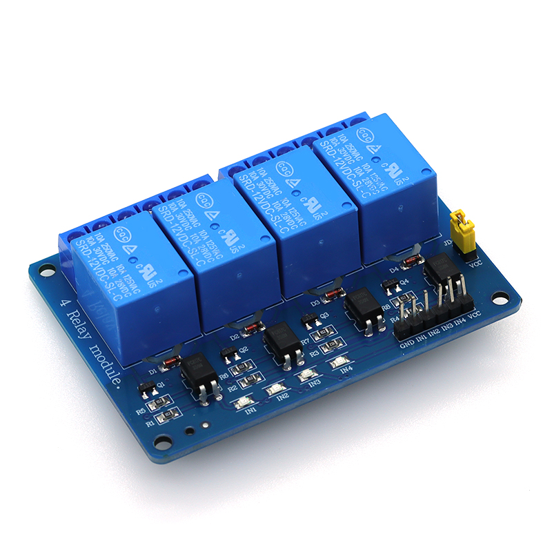 1-5 unidades, módulo de relé d - Relay Module 4 Channel avaliação e preço