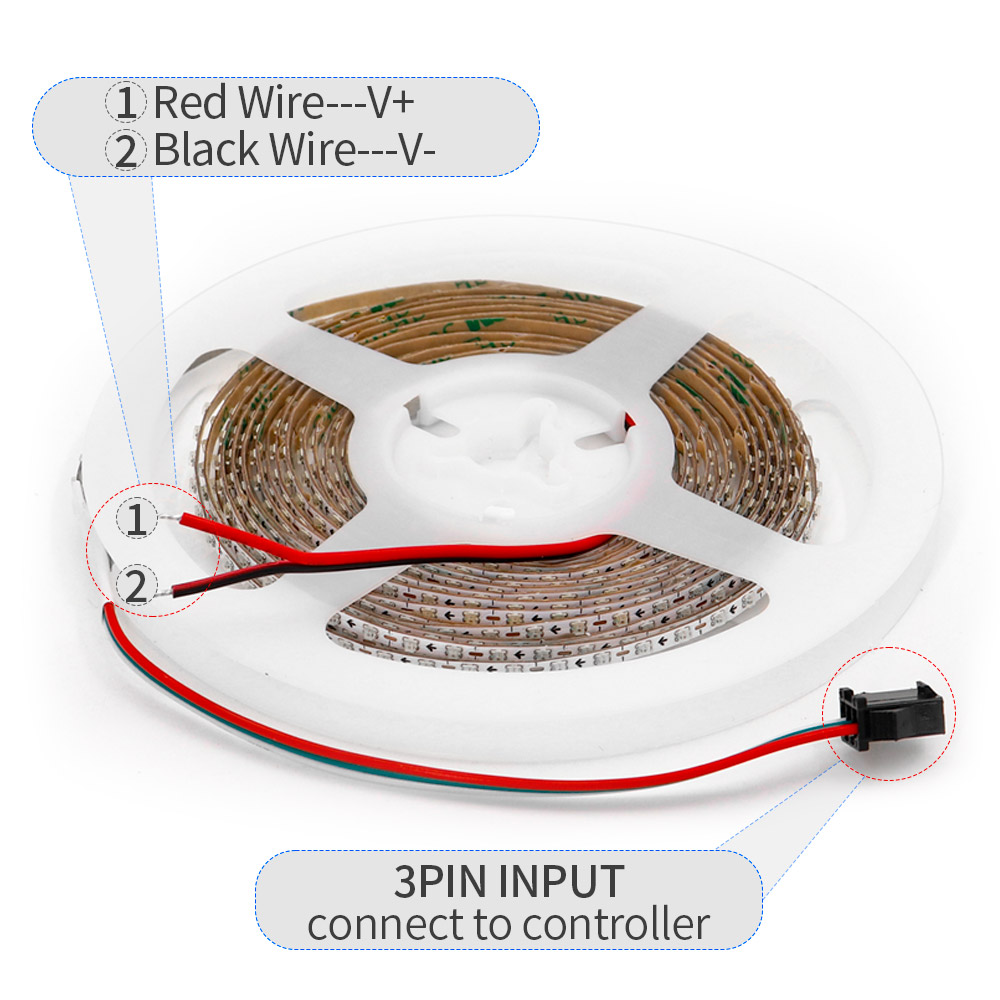Fita LED WS2812B de 2,7mm Ultr - Ws2812B Strip 5V avaliação e preço