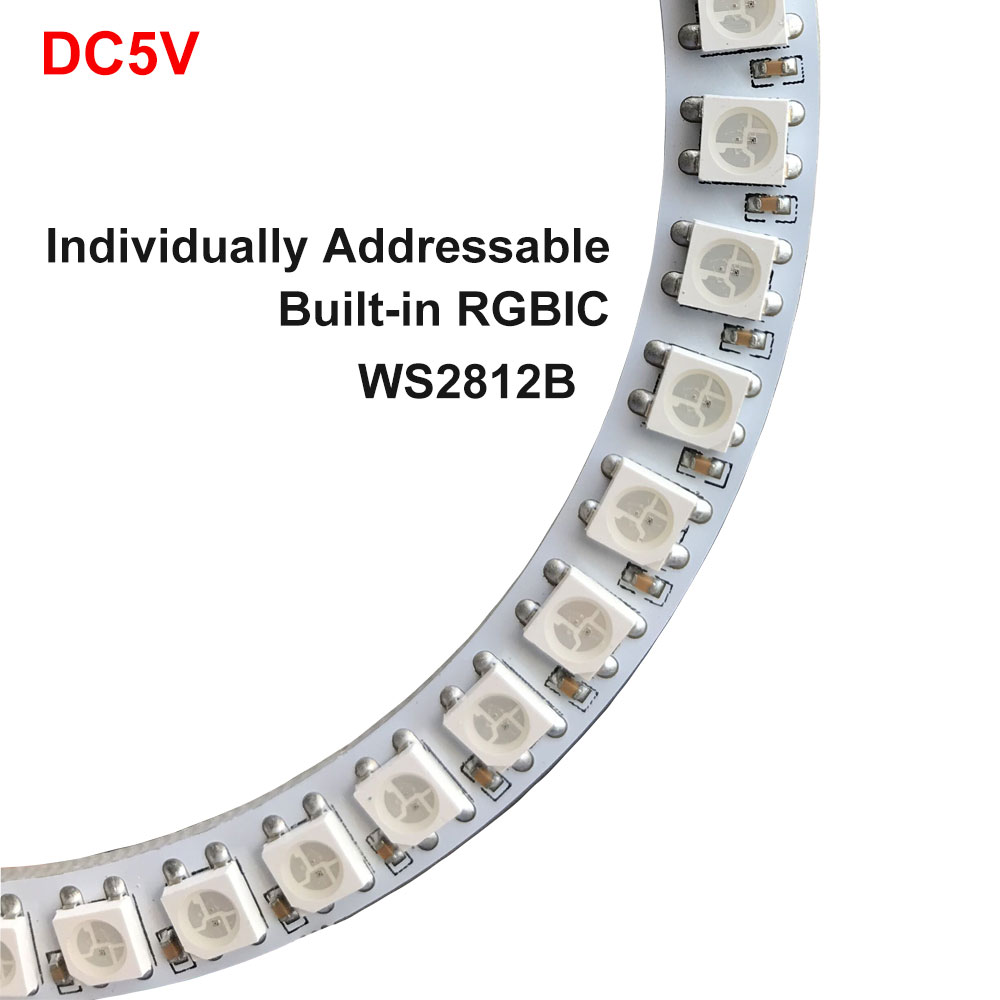 Dc5v 12v ws2812b sk6812 luces  - Ws2812B Strip 5V avaliação e preço